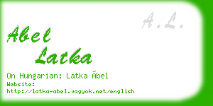 abel latka business card